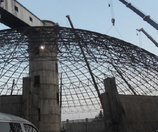 顺义网架分条或分块安装法