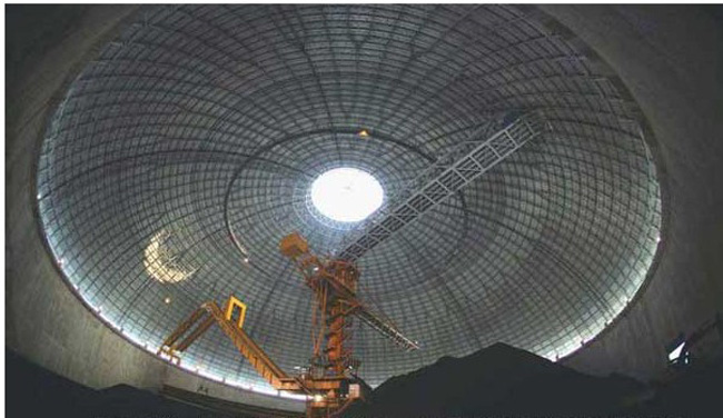 顺义发电厂干煤棚网架